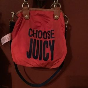 Reversible Floral & Red Y2K Juicy Couture Bag.